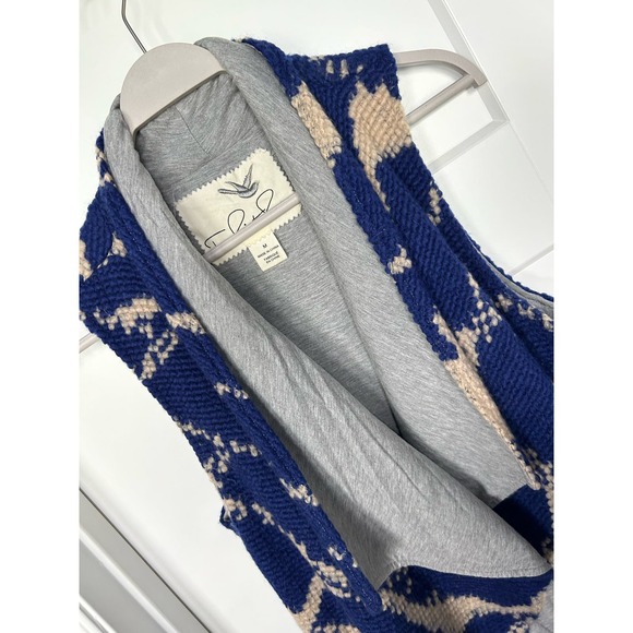 Anthropologie Tabatha Blue‎ Sweater Vest women's size medium - Picture 3 of 11